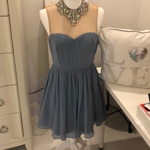City Studio Dresses & Skirts - Dres blue with diamonds in the front size 9
